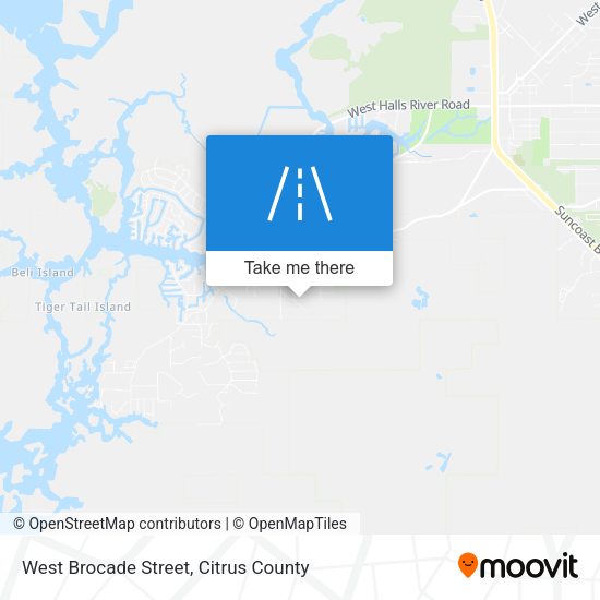 West Brocade Street map
