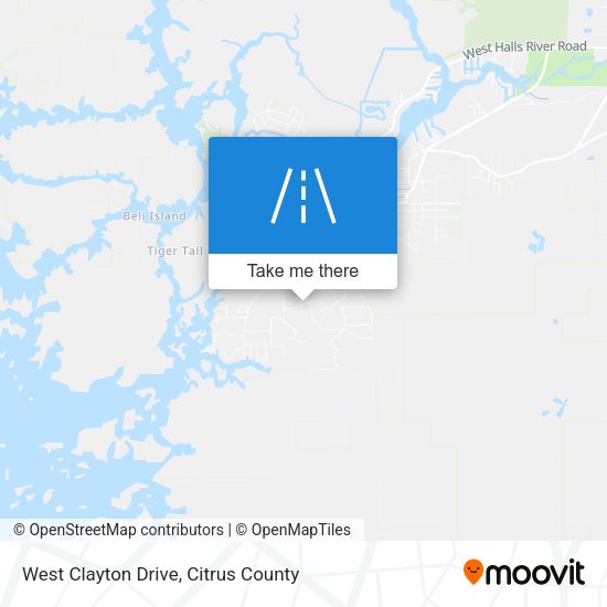 West Clayton Drive map