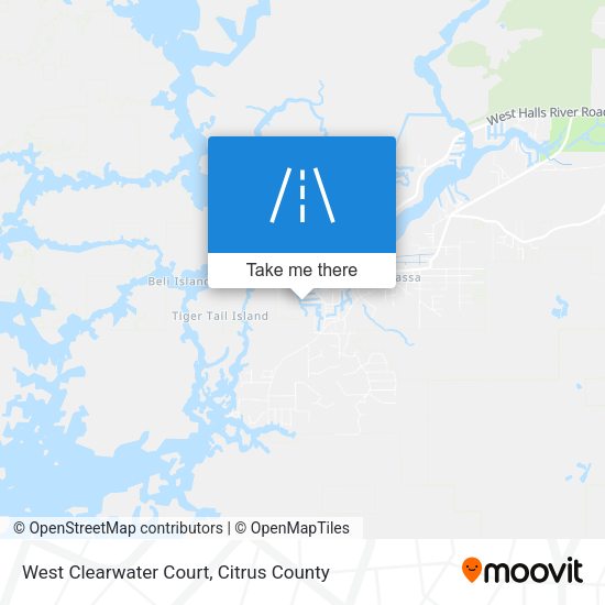 West Clearwater Court map