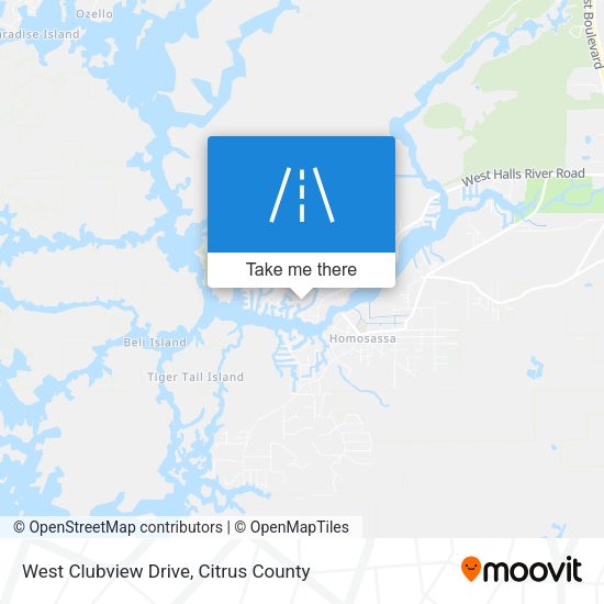 Mapa de West Clubview Drive