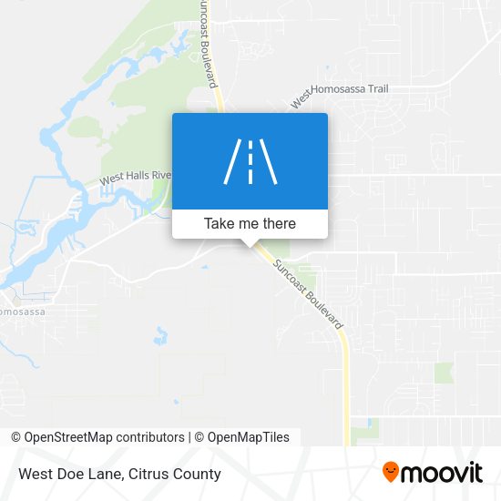 Mapa de West Doe Lane