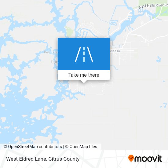 West Eldred Lane map