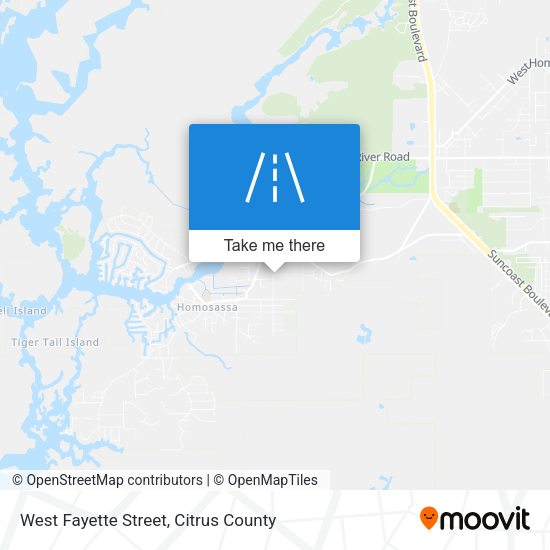 West Fayette Street map