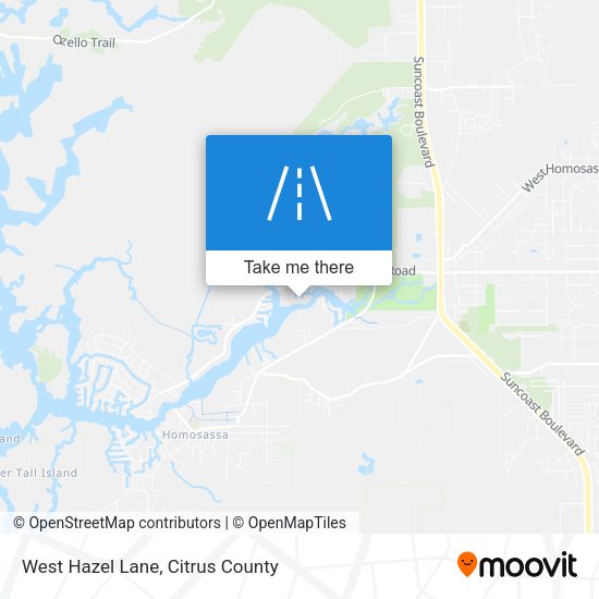 West Hazel Lane map