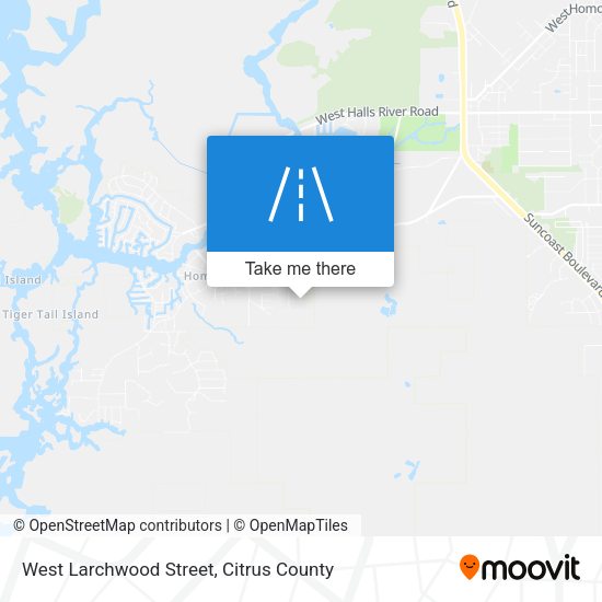 Mapa de West Larchwood Street