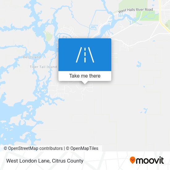 West London Lane map
