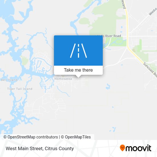 West Main Street map