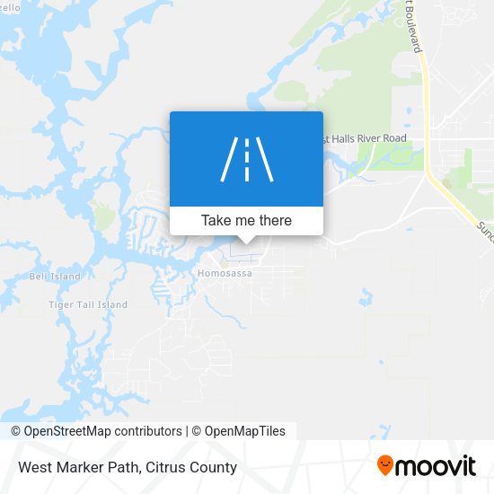 West Marker Path map