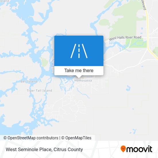 West Seminole Place map