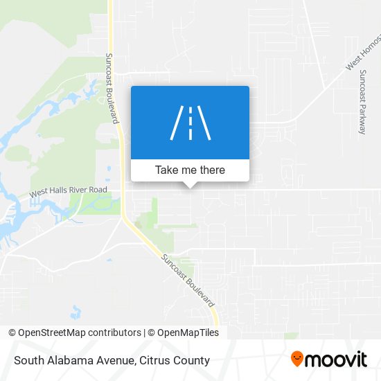 South Alabama Avenue map