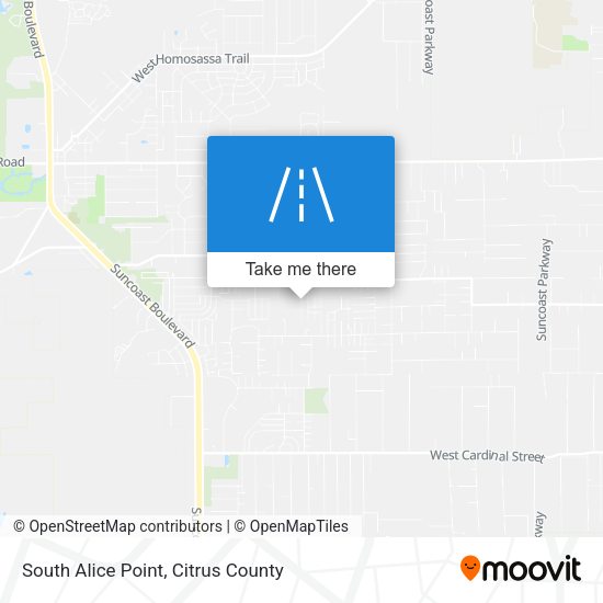 South Alice Point map