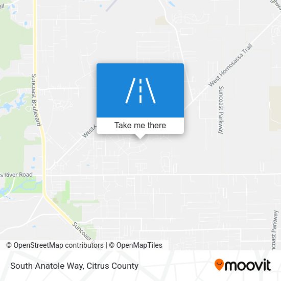 South Anatole Way map