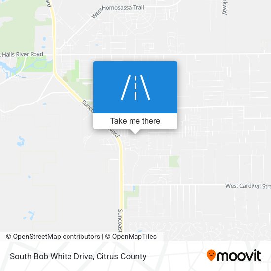 South Bob White Drive map