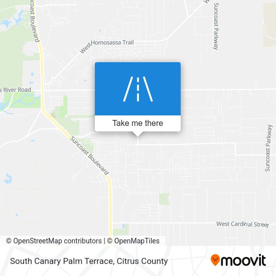 South Canary Palm Terrace map