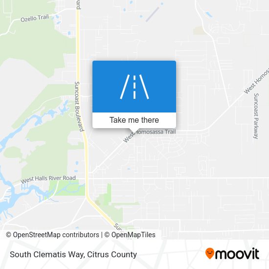 South Clematis Way map