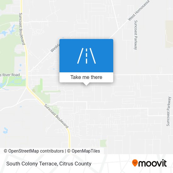 South Colony Terrace map
