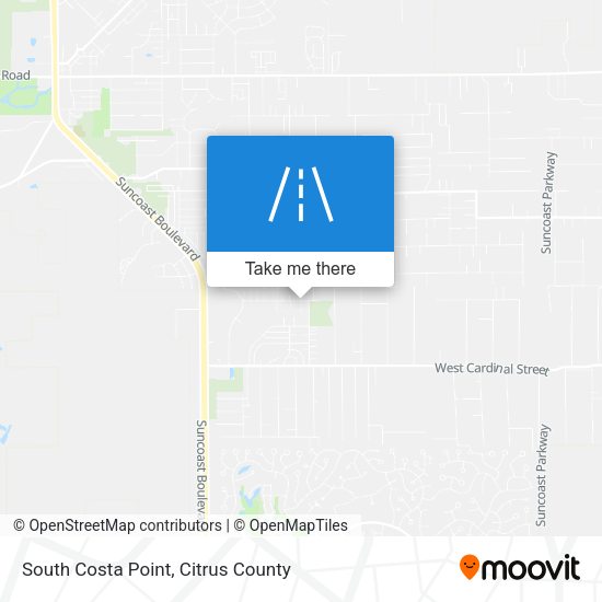 South Costa Point map