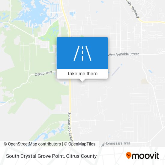 South Crystal Grove Point map