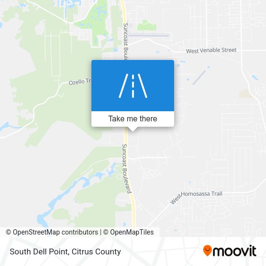 South Dell Point map