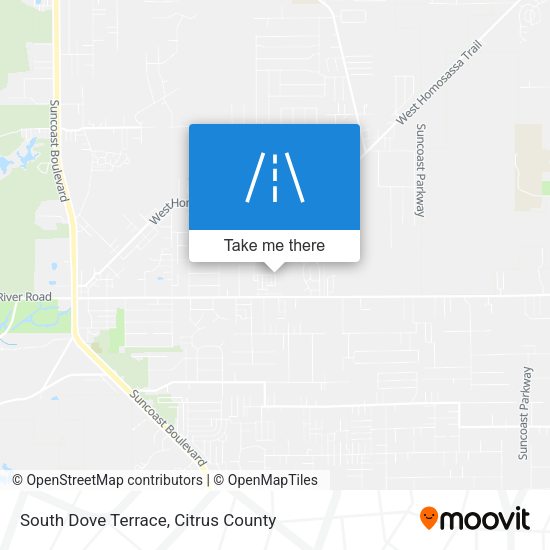 South Dove Terrace map