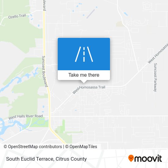 South Euclid Terrace map