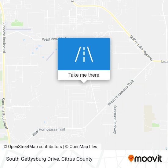 South Gettysburg Drive map