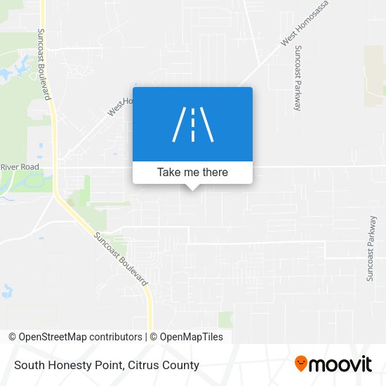 South Honesty Point map