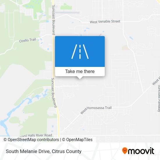 Mapa de South Melanie Drive