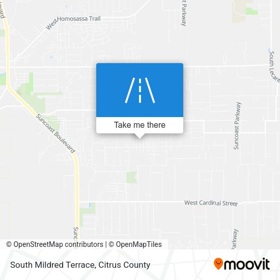 South Mildred Terrace map
