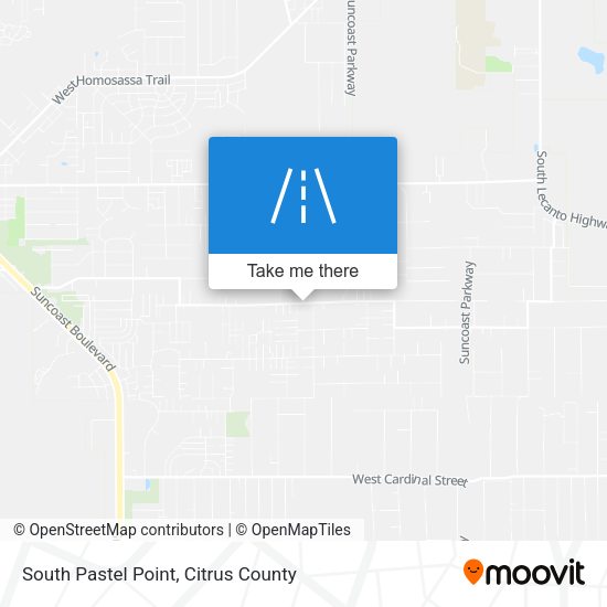 South Pastel Point map