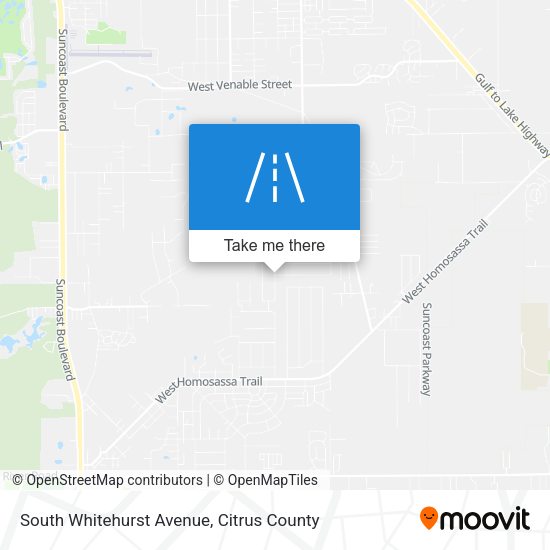 Mapa de South Whitehurst Avenue