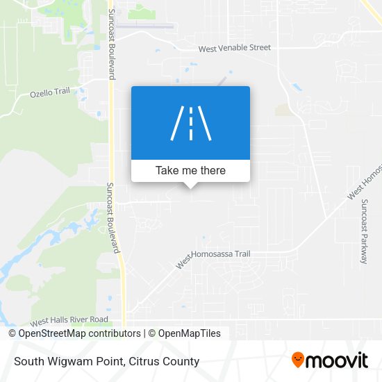 Mapa de South Wigwam Point