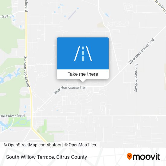 South Willow Terrace map