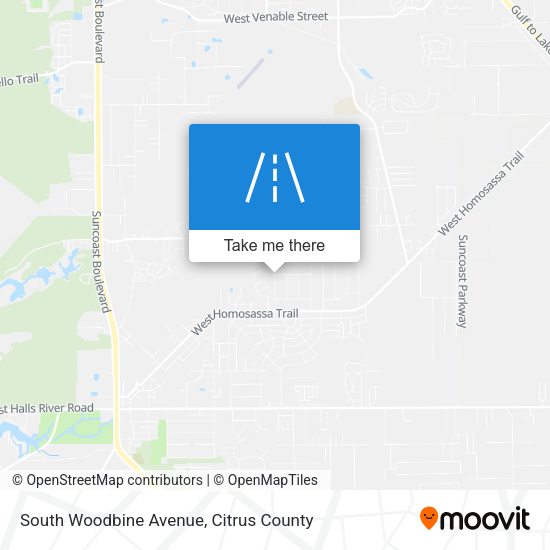 Mapa de South Woodbine Avenue