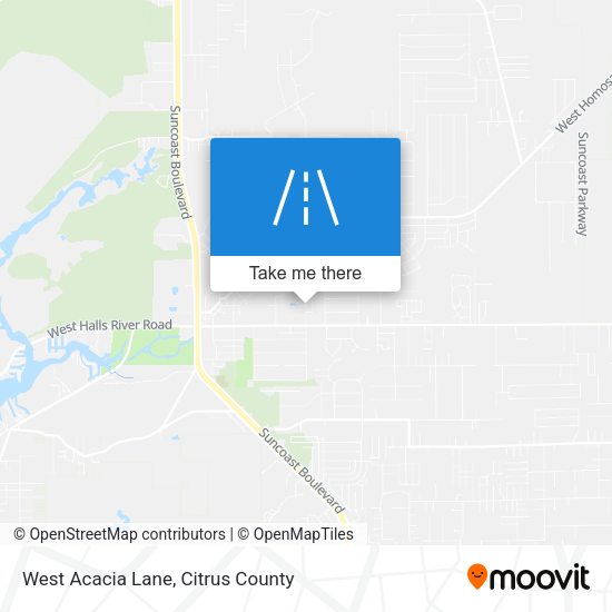 West Acacia Lane map