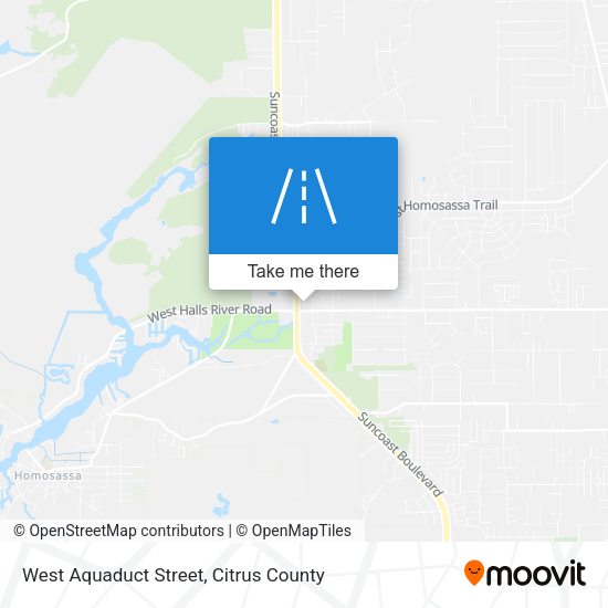 West Aquaduct Street map