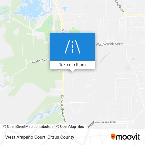 West Arapaho Court map