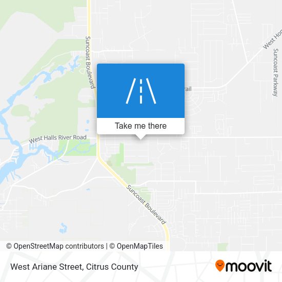 West Ariane Street map