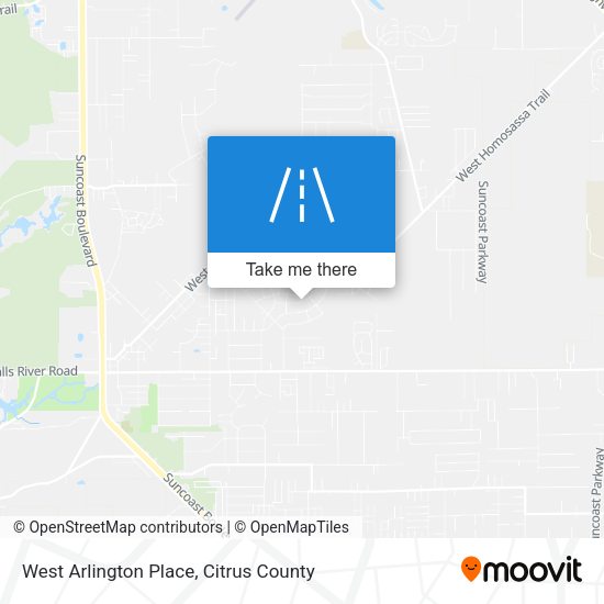 West Arlington Place map