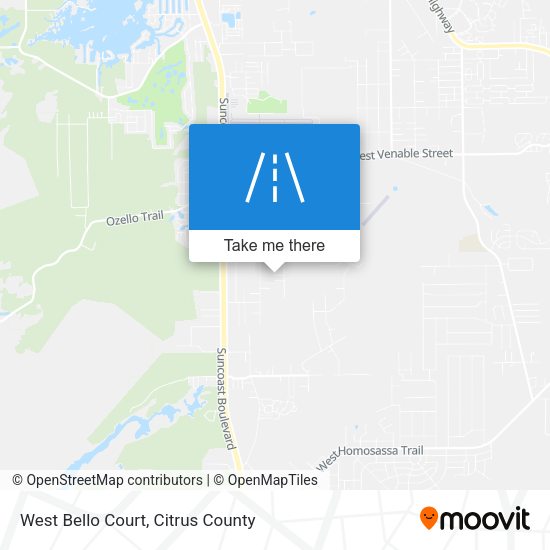 Mapa de West Bello Court