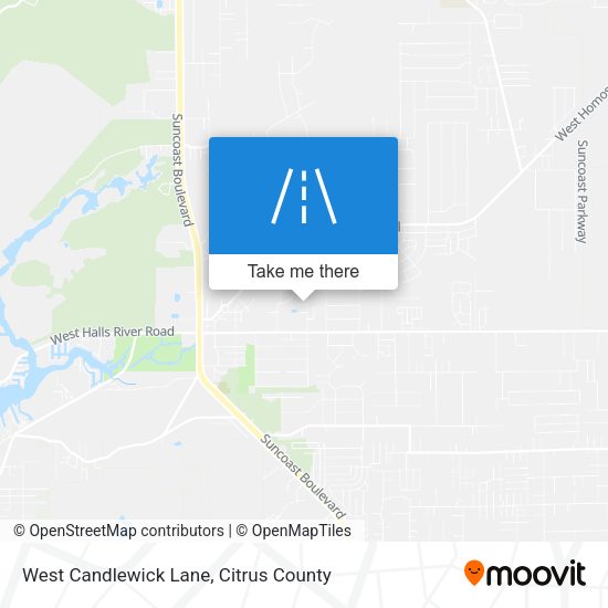 West Candlewick Lane map