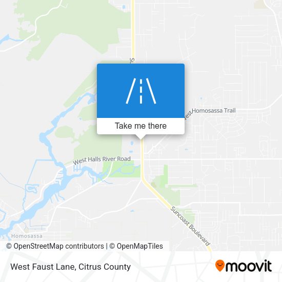 West Faust Lane map