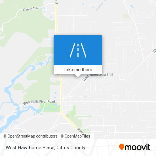 Mapa de West Hawthorne Place