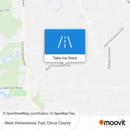 West Homosassa Trail map