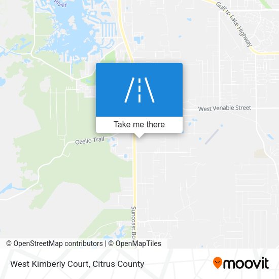 West Kimberly Court map