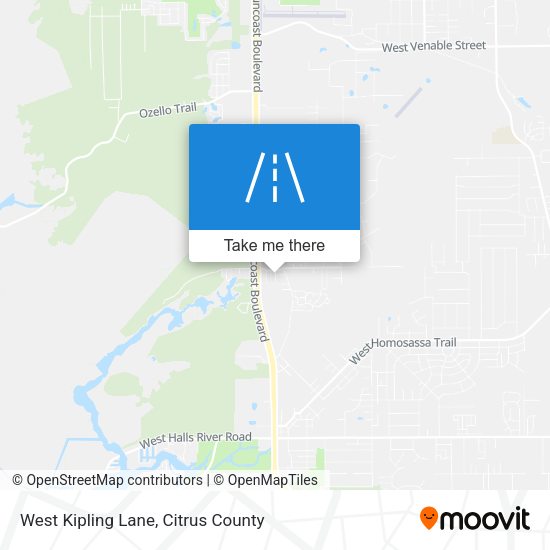West Kipling Lane map