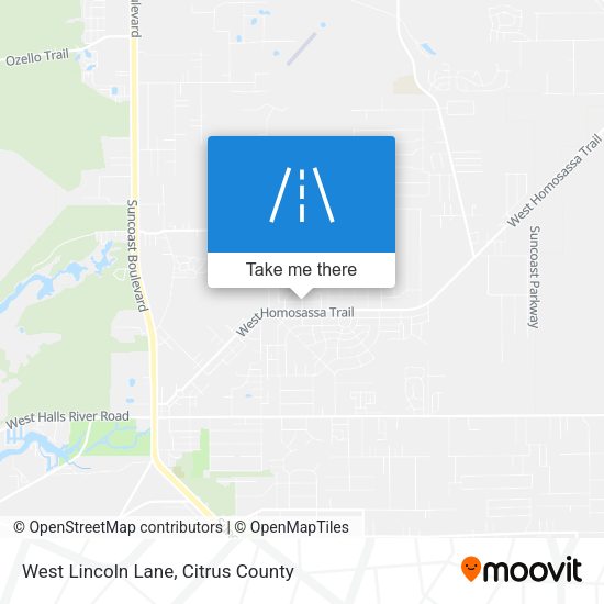 Mapa de West Lincoln Lane