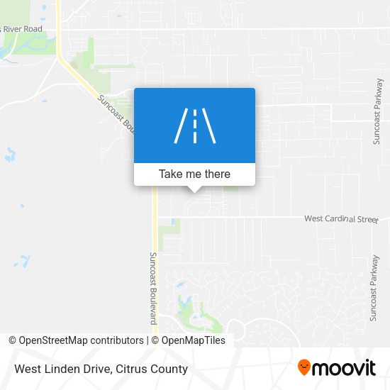 Mapa de West Linden Drive