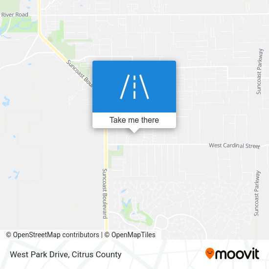 West Park Drive map