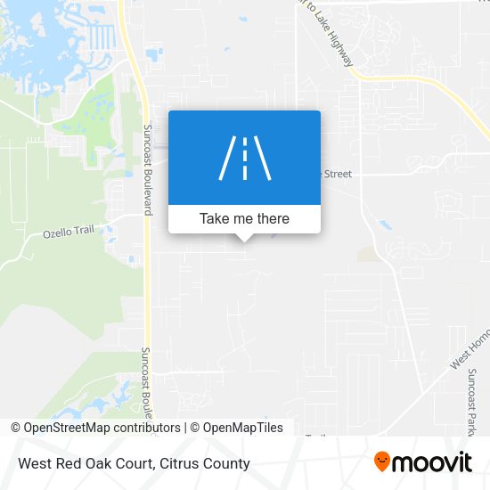 West Red Oak Court map